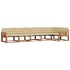 vidaXL Set vanjskih sofa 6 kom. Prirodna i bež