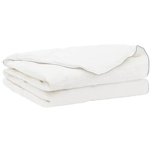 vidaXL Poplun FULDA 220 x 260 cm Ljeto 100 GSM 90% gusjeg perja Bijela