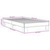 vidaXL Okvir za krevet crni 90 x 190 cm od konstruiranog drva