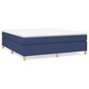 vidaXL Krevet s oprugama i madracem plavi 160x200 cm od tkanine
