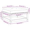 vidaXL Vrtni tabure od impregnirane borovine s jastukom