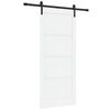 vidaXL Klizna vrata 86 x 198,5 cm Konstruirano drvo Bijela i crna