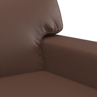 vidaXL Fotelja smeđa 60 cm od umjetne kože