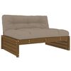 vidaXL Srednja sofa boja meda 120x80 cm od masivne borovine