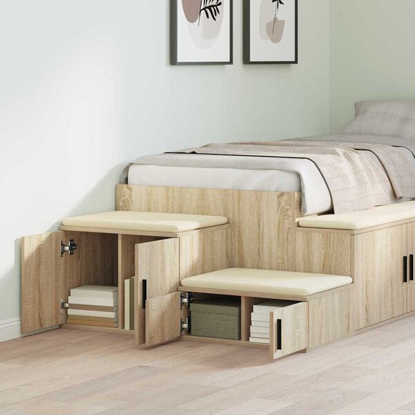 vidaXL Ormarić za pohranu 2 pcs Sonoma hrast 118 x 41 x 40 cm