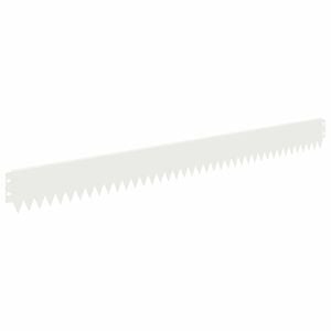 vidaXL Ograda oko Travnjaka 20 pcs 103 x 10 cm Čelik Bijela