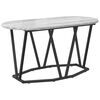 vidaXL Kava Stol Siva 80 x 40 x 40.5 cm Projektirano drvo i metal