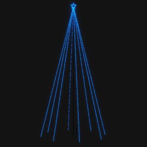 vidaXL LED božićno drvce unutarnje vanjsko 576 LED plavo 3,6 m