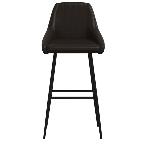 vidaXL Barski stolci od umjetne kože 2 kom sivi