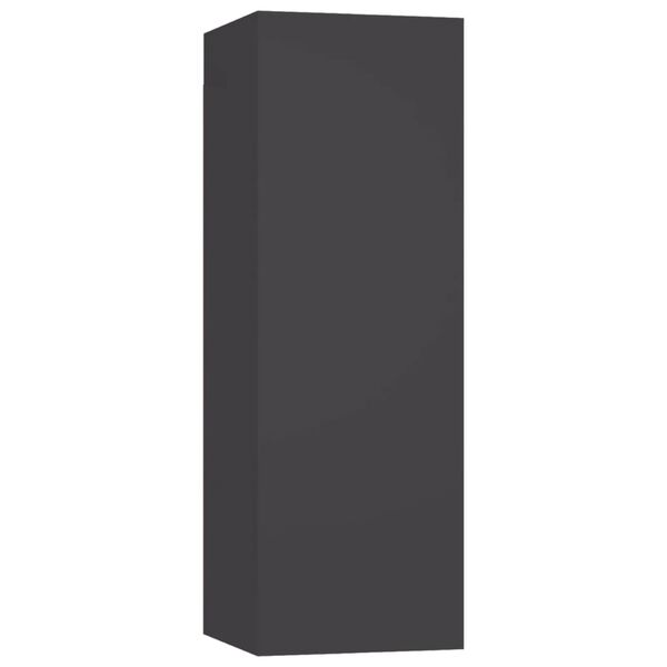 vidaXL 5-dijelni set TV ormarića sivi od konstruiranog drva