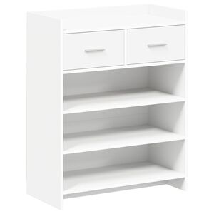 vidaXL Ormar za cipele 73,5 x 36 x 92 cm Konstruirano drvo Bijela