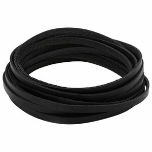 vidaXL Kožni Remen 1 Crna 1000 x 0,6 cm Koža