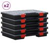 vidaXL Kutije za razvrstavanje 10 kom 40x30x5 cm polipropilen