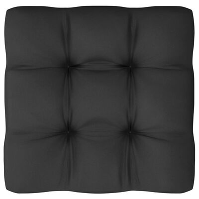 vidaXL 10-dijelna vrtna garnitura s jastucima siva od masivne borovine