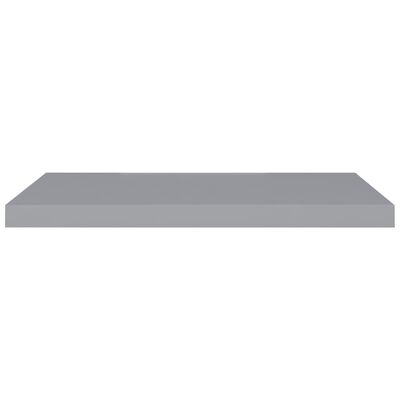 vidaXL Plutajuća zidna polica siva 80 x 23,5 x 3,8 cm MDF