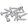 vidaXL Drvene vijake 12 pcs Srebrno M3,5 x 20 mm Čelik