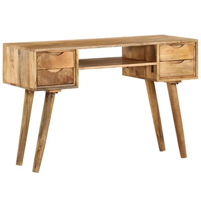 vidaXL Pisaći stol od masivnog drva manga 115 x 47 x 76 cm