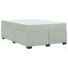 vidaXL Krevetna konstrukcija Svijetlo siva 140 x 200 cm tkanina