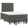 vidaXL Box spring krevet s madracem tamnosivi 120 x 200 cm bar&scaron;unasti