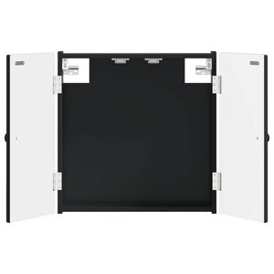 vidaXL Kabinet za mete BREDA Crna 52,5 x 10,5 x 53,5 cm