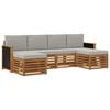 vidaXL Set vanjskih sofa 5 kom.