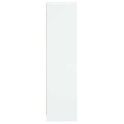 vidaXL Visoka komoda sa staklenim vratima bijela 35 x 37 x 142 cm