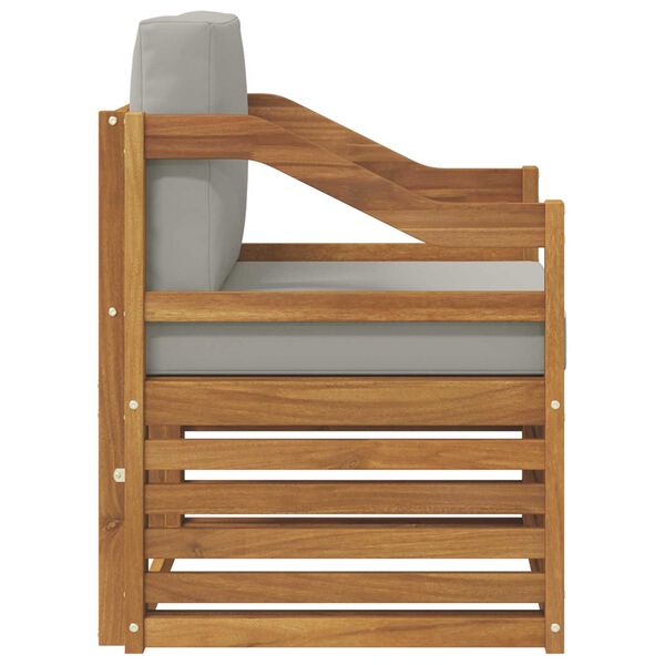 vidaXL Set vanjskih sofa s jastukom Prirodna 67 x 63 x 73 cm