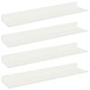 vidaXL Lebdeća polica Zidne 4 pcs Bijeli 40 x 9 x 2,5 cm Čelik