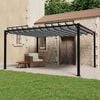 vidaXL Sjenica s re&scaron;etkastim krovom 3x4 m antracit tkanina i aluminij