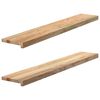 vidaXL Prozorske klupice 2 kom 120x20x2 cm netretirane masivne hrast