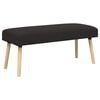 vidaXL klupa Jednobojno Crna 110 x 40 x 46 cm Boucl&eacute;