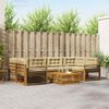 vidaXL Set vanjskih sofa s jastukom 8 pcs Prirodna i bež