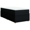 vidaXL Box spring krevet s madracem crni 90x190 cm od tkanine