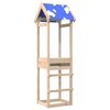 vidaXL Igraći Toranj Smeđa 52,5 x 46,5 x 195 cm Čvrsto borovo drvo