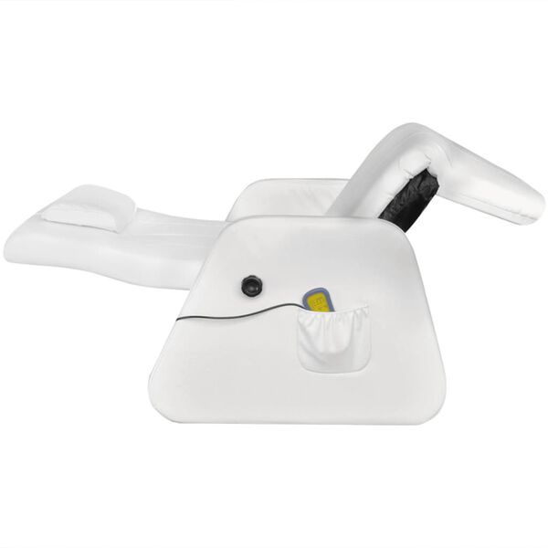 vidaXL Masažna fotelja od umjetne kože bijela