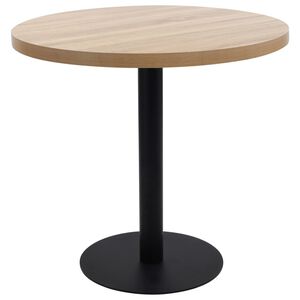 vidaXL Bistro stol svjetlosmeđi 80 cm MDF