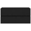 vidaXL Kupaonski ormarić za sudoper Crni hrast 90 x 38,5 x 45 cm