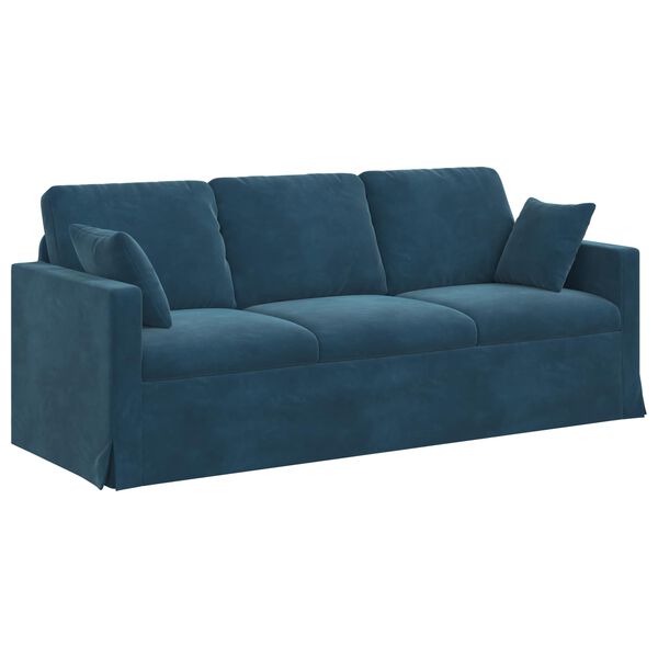 vidaXL Sofa Plava 198 x 78 x 80 cm Bar&scaron;un