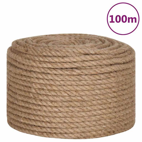 vidaXL Uže od 100% Jute 10 mm 100 m