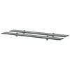 vidaXL Zidne police 2 kom staklene 90 x 20 cm 8 mm