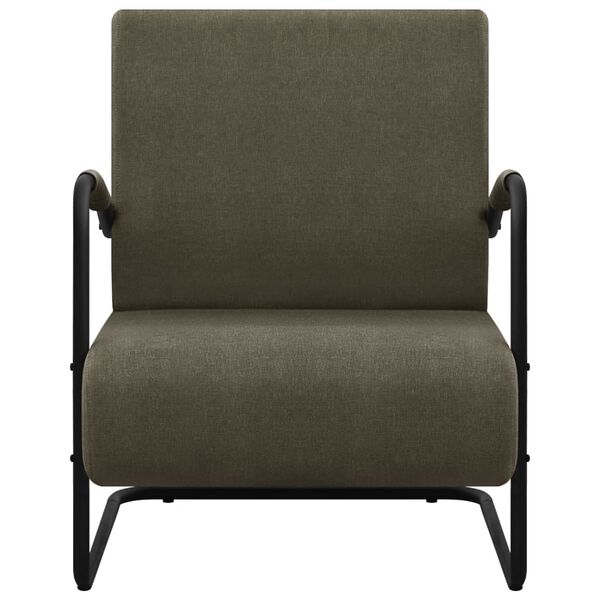 vidaXL Fotelja od tkanine tamnosiva