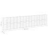 vidaXL Gabionski zid s poklopcima od pocinčanog čelika 900x30x200 cm