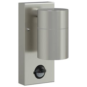 vidaXL Vanjska zidna lampa Srebrno 6,5 x 10,5 x 16 cm