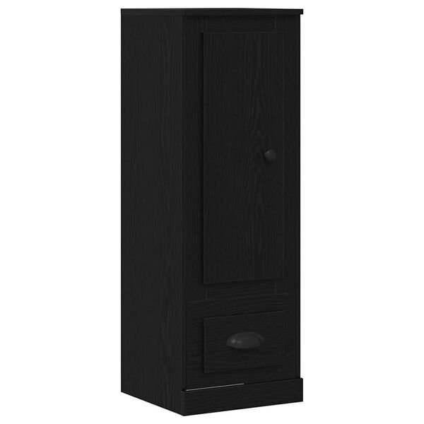 vidaXL Highboard Crni hrast 36 x 35.5 x 103.5 cm Konstruirano drvo