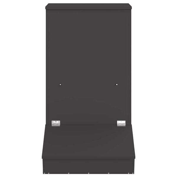 vidaXL Hranilica za svinje Crna 82 x 51 x 91,5 cm Hladno valjani čelik