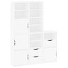 vidaXL Bočni ormarići 5 kom ODDA bijeli 40x24x79 cm puno drvo bor