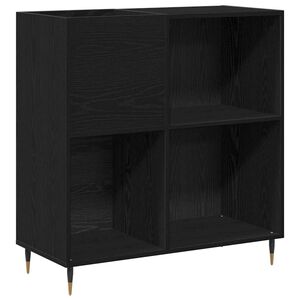 vidaXL Ormar za ploče Crni hrast 85 x 38 x 89 cm Konstruirano drvo
