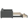 vidaXL Dnevni krevet na razvlačenje i ladice tamnosivi 90 x 200 cm