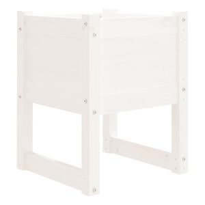 vidaXL Sadilica bijela 40 x 40 x 52,5 cm od masivne borovine