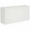 vidaXL Vrtna saksija Bijela 100 x 30 x 50 cm Čelična vrata